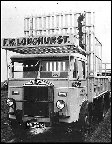 Gibbs built body on a lorry belonging to F.W. Longhurst, West Drayton.