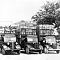 Lorries built by Gibbs, belonging to W. Barker and Son of Laleham on Thames loaded ready for market.  The two families became close friends.